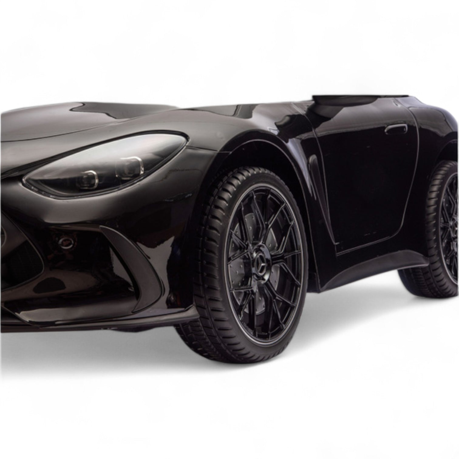 Coche Eléctrico para Niño MERCEDES GT63 24v STRONG XXL Negro Metalizado c/ MP4, RUEDAS DE GOMA & ASIENTO DE PIEL