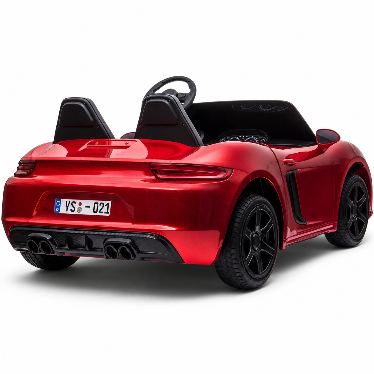 Coche eléctrico para Niños PERFECTA XXL 24v Motor Brushless 180w 15km/h Blanco c/ RUEDAS DE GOMA & ASIENTO DE PIEL