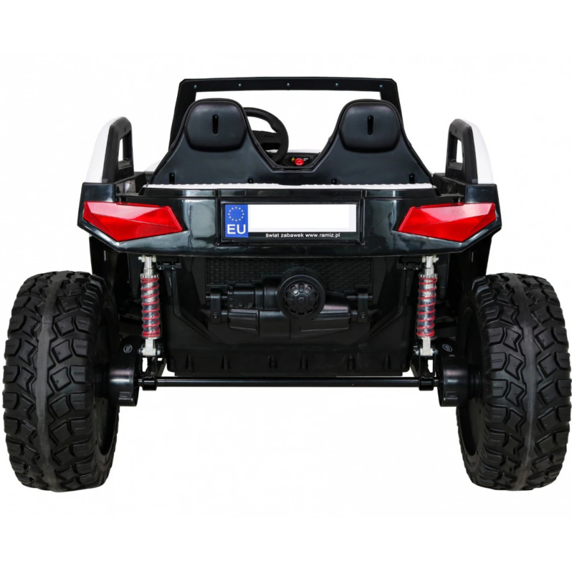 Carro Elétrico para Criança BUGGY CLASH 4x4 24v Branco 2 LUGARES, RODAS DE BORRACHA & ASSENTO EM PELE