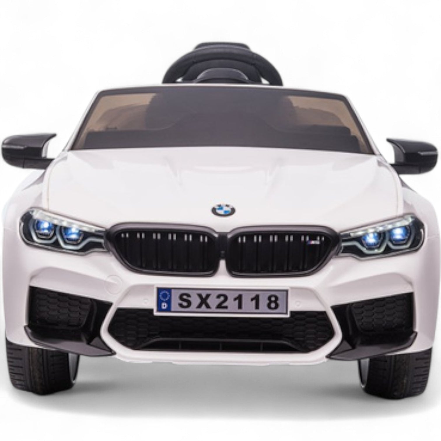 Coche Eléctrico para Niños BMW M5 DRIFT 24v Blanco c/ RUEDAS DE GOMA & ASIENTO DE PIEL