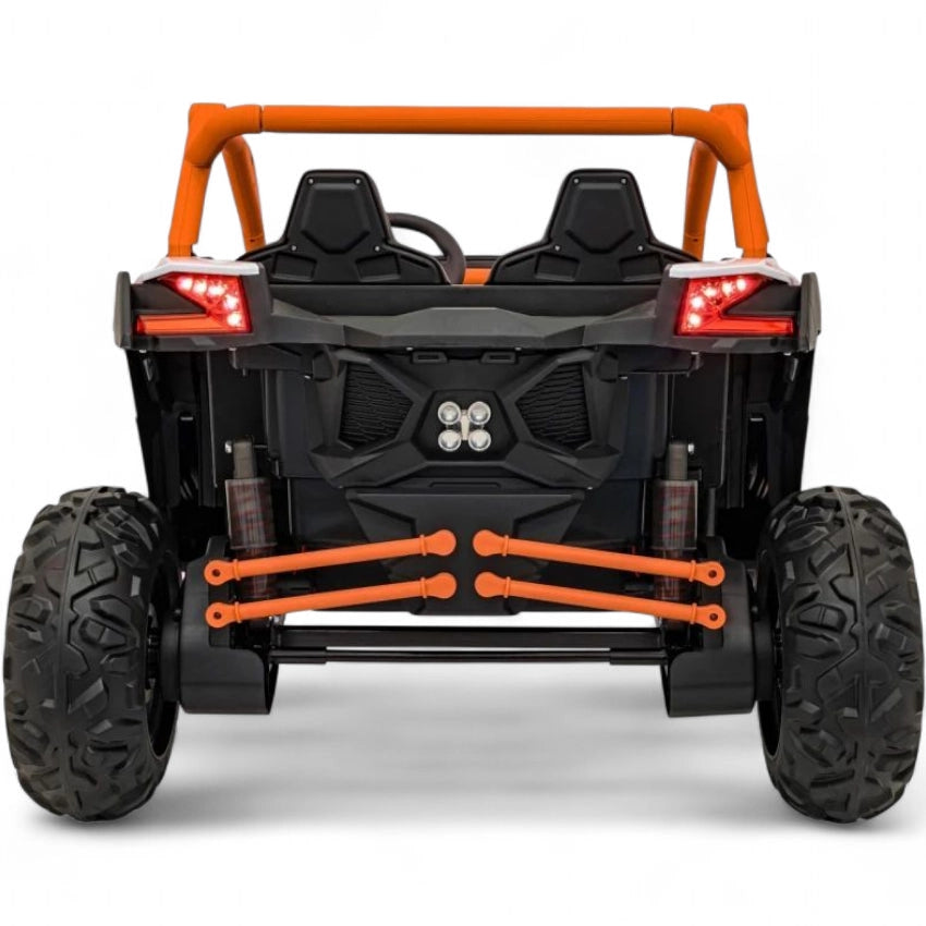Coche Eléctrico para Niños MAVERICK STYLE RR 4x4 24v Naranja c/ RUEDAS DE GOMA & ASIENTO DE PIEL