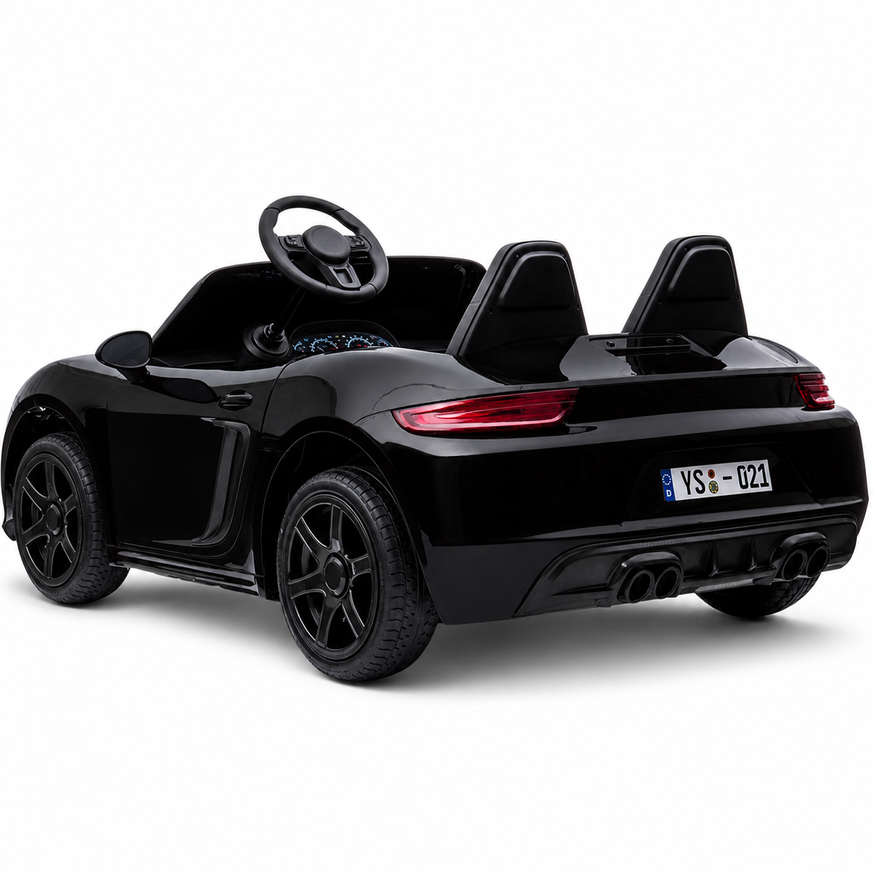 Coche eléctrico para Niños PERFECTA XXL 24v Motor Brushless 180w 15km/h Blanco c/ RUEDAS DE GOMA & ASIENTO DE PIEL