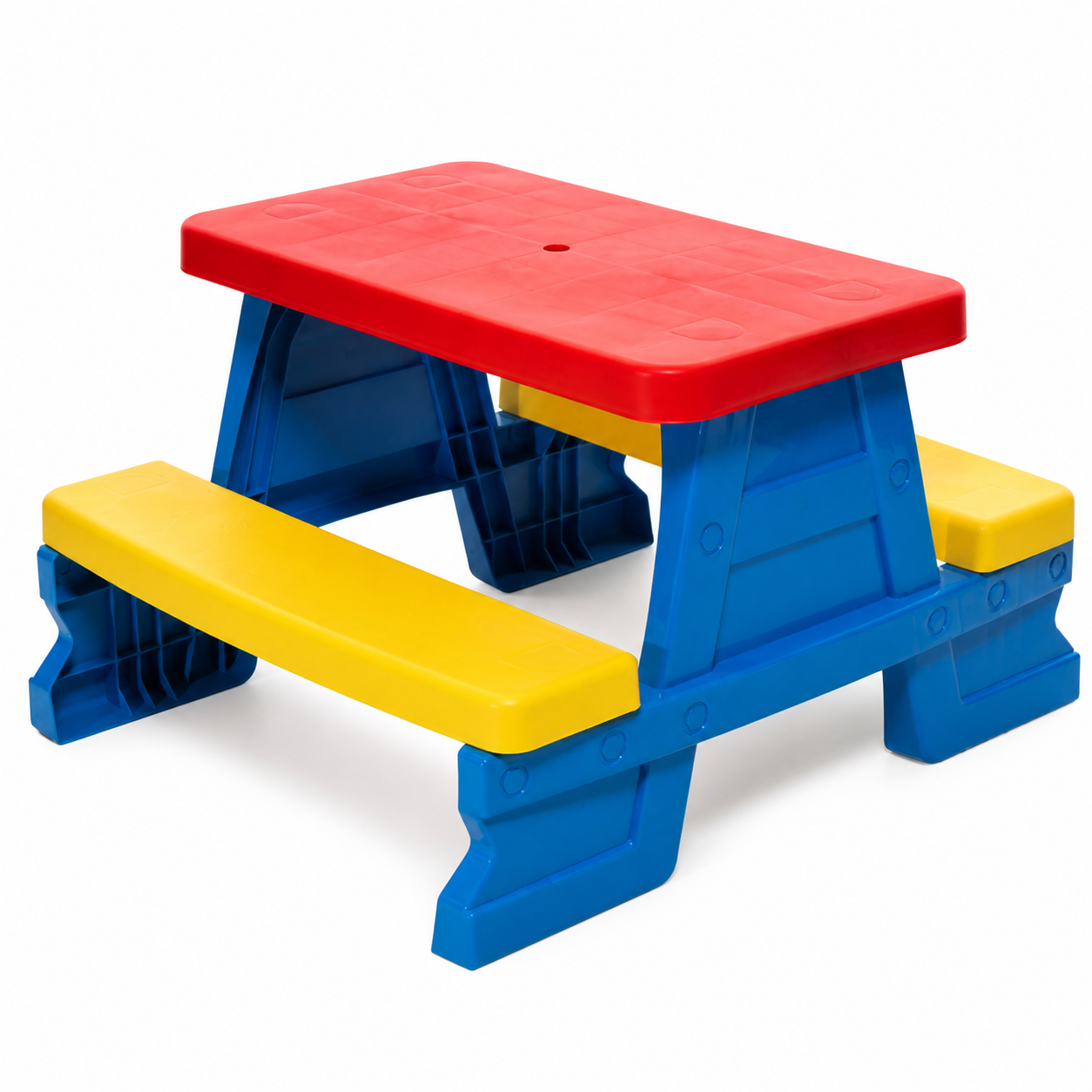 Mesa Infantil de Jardín con Bancos Azul