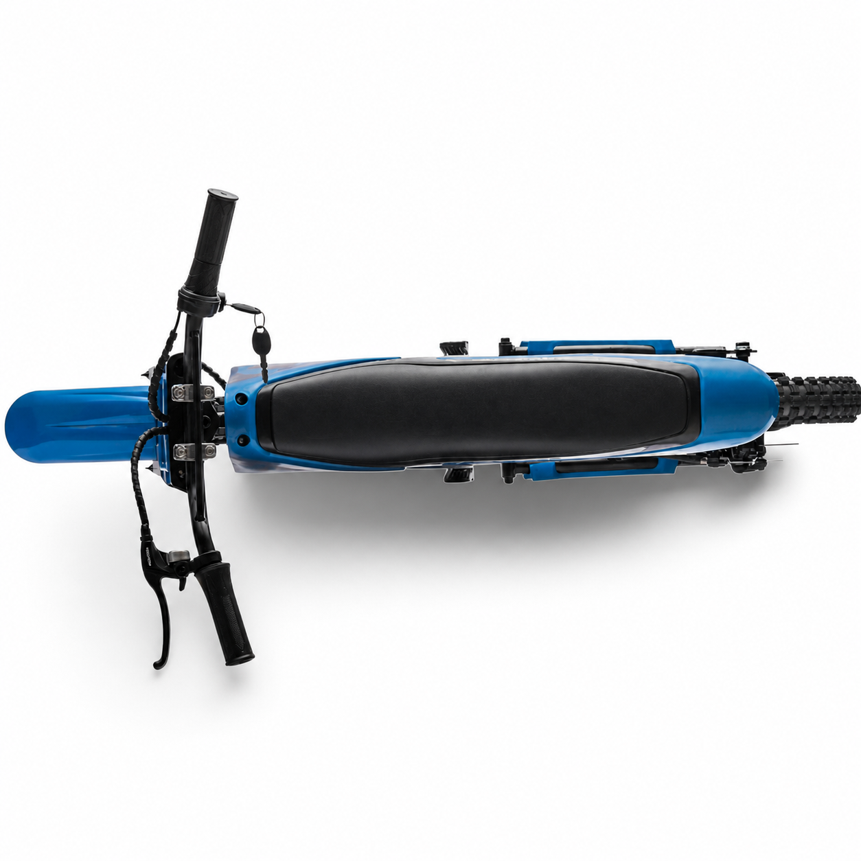 Mota Elétrica para Criança RAPTOR MX Azul 36v c/ RODAS PNEUMÁTICAS E ASSENTO EM PELE