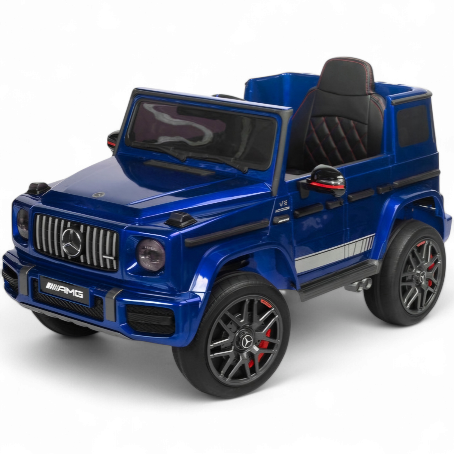 Coche Eléctrico para Niños MERCEDES G63 12v Azul Metalizado c/ RUEDAS DE GOMA & ASIENTO DE PIEL