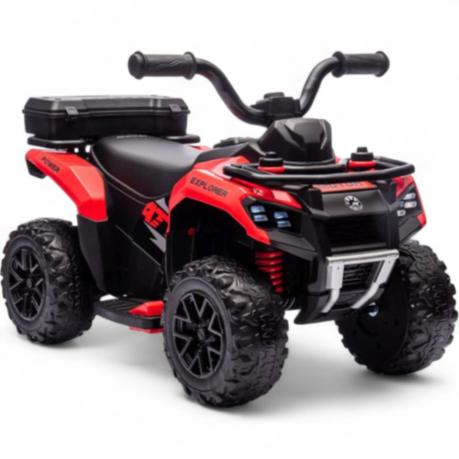 Mini Moto 4 Eléctrica para Niños LITTLE EXPLORER 6v Roja c/ RODAS DE GOMA
