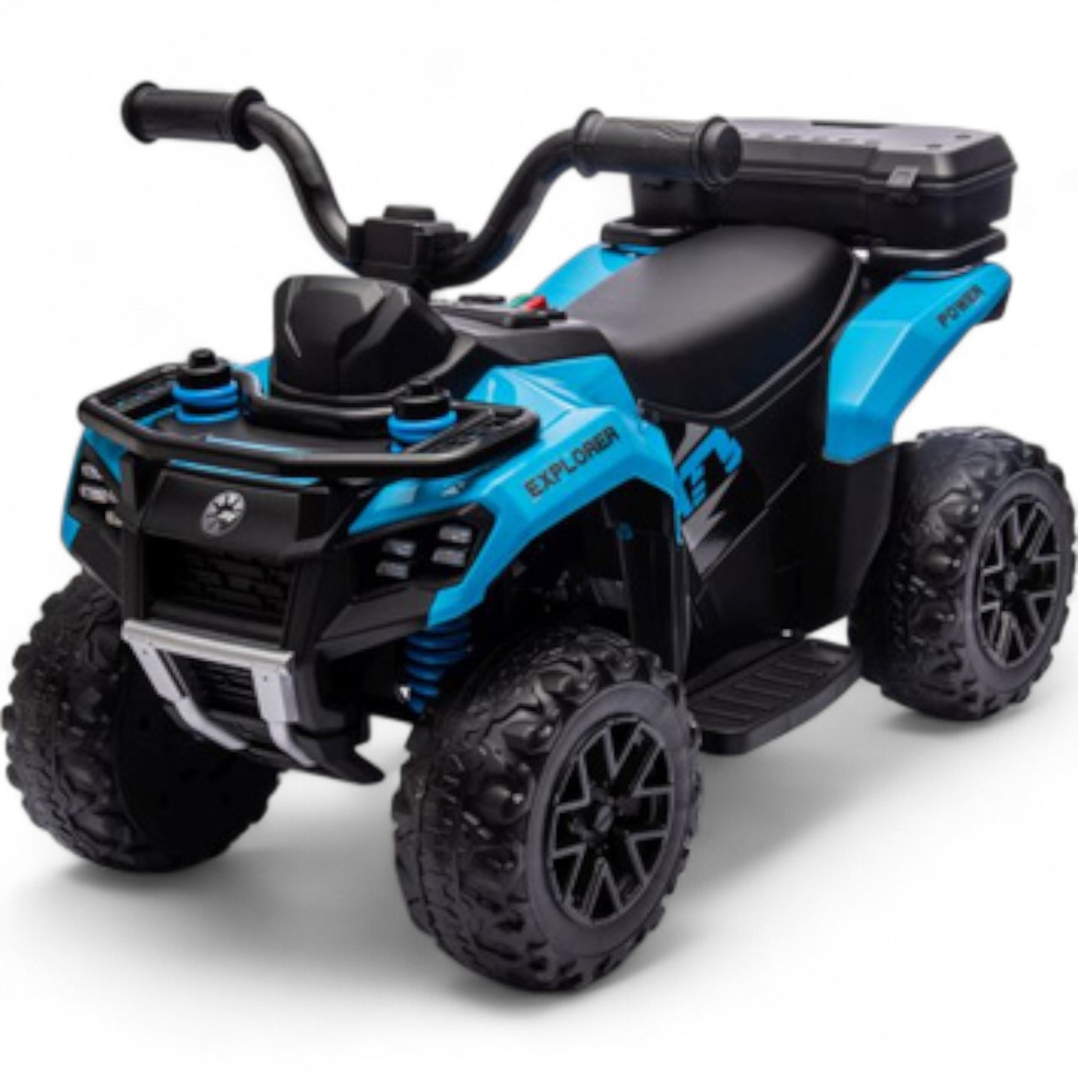 Mini Moto 4 Eléctrica para Niños LITTLE EXPLORER 6v Azul c/ RODAS DE GOMA