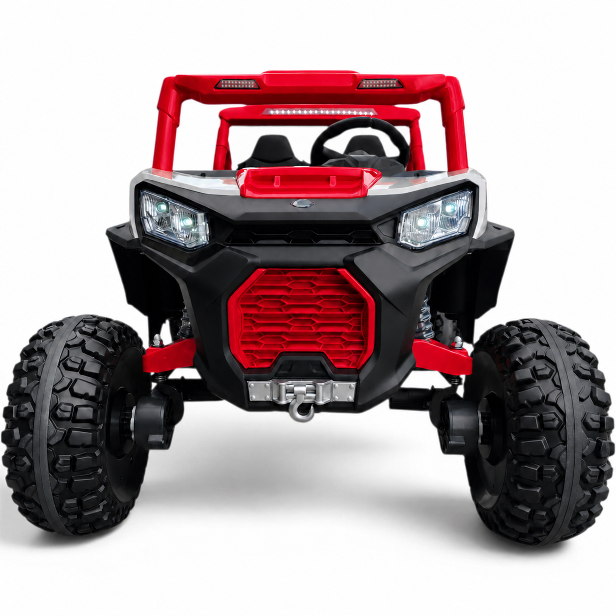 Carro Elétrico para Criança BUGGY PULSATING 4x4 24v Vermelho c/ RODAS DE BORRACHA & ASSENTO EM PELE