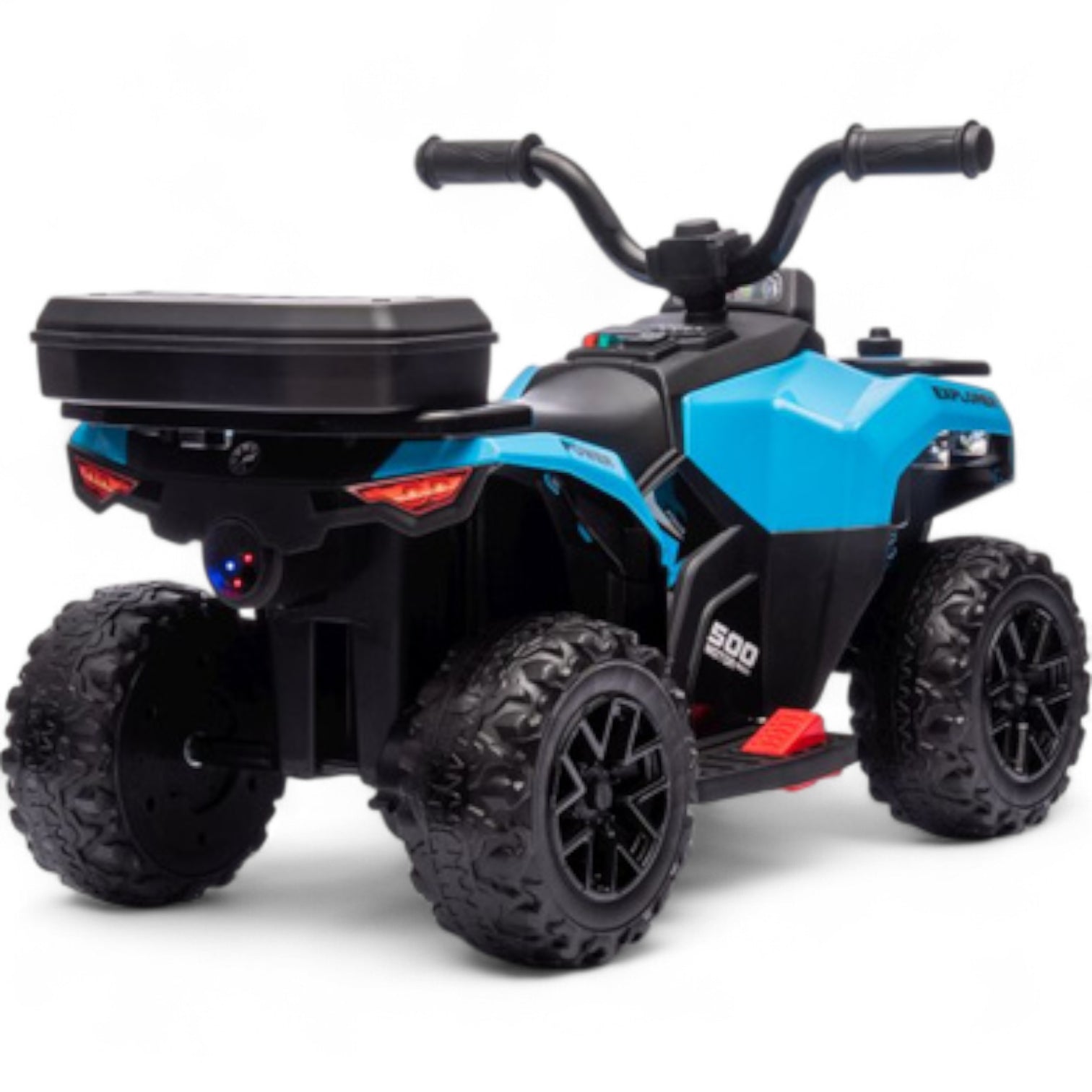 Mini Moto 4 Eléctrica para Niños LITTLE EXPLORER 6v Azul c/ RODAS DE GOMA