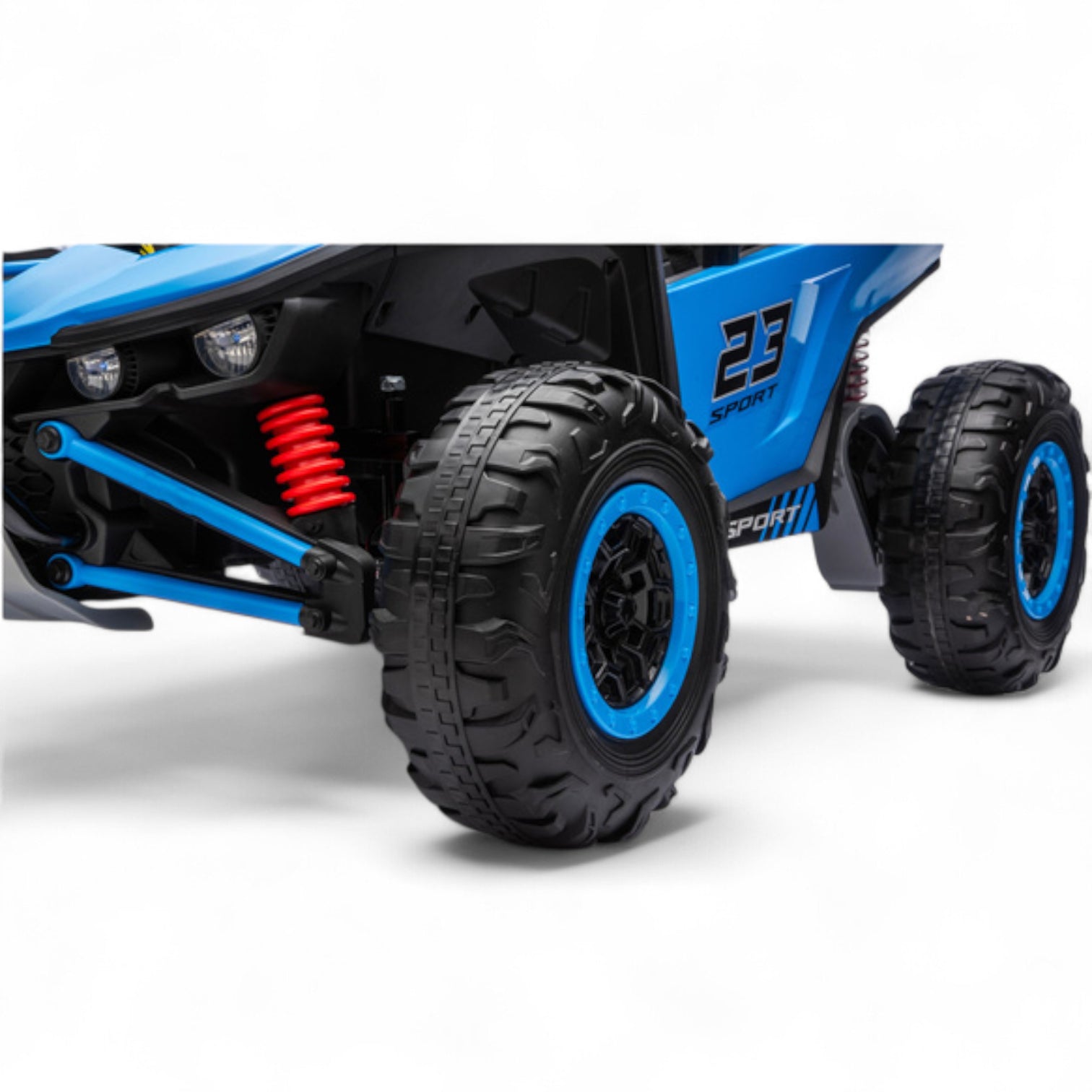 Coche Eléctrico para Niño BUGGY TURBO SPORT 4x4 24v Azul c/ RUEDAS DE GOMA & ASIENTO DE PIEL