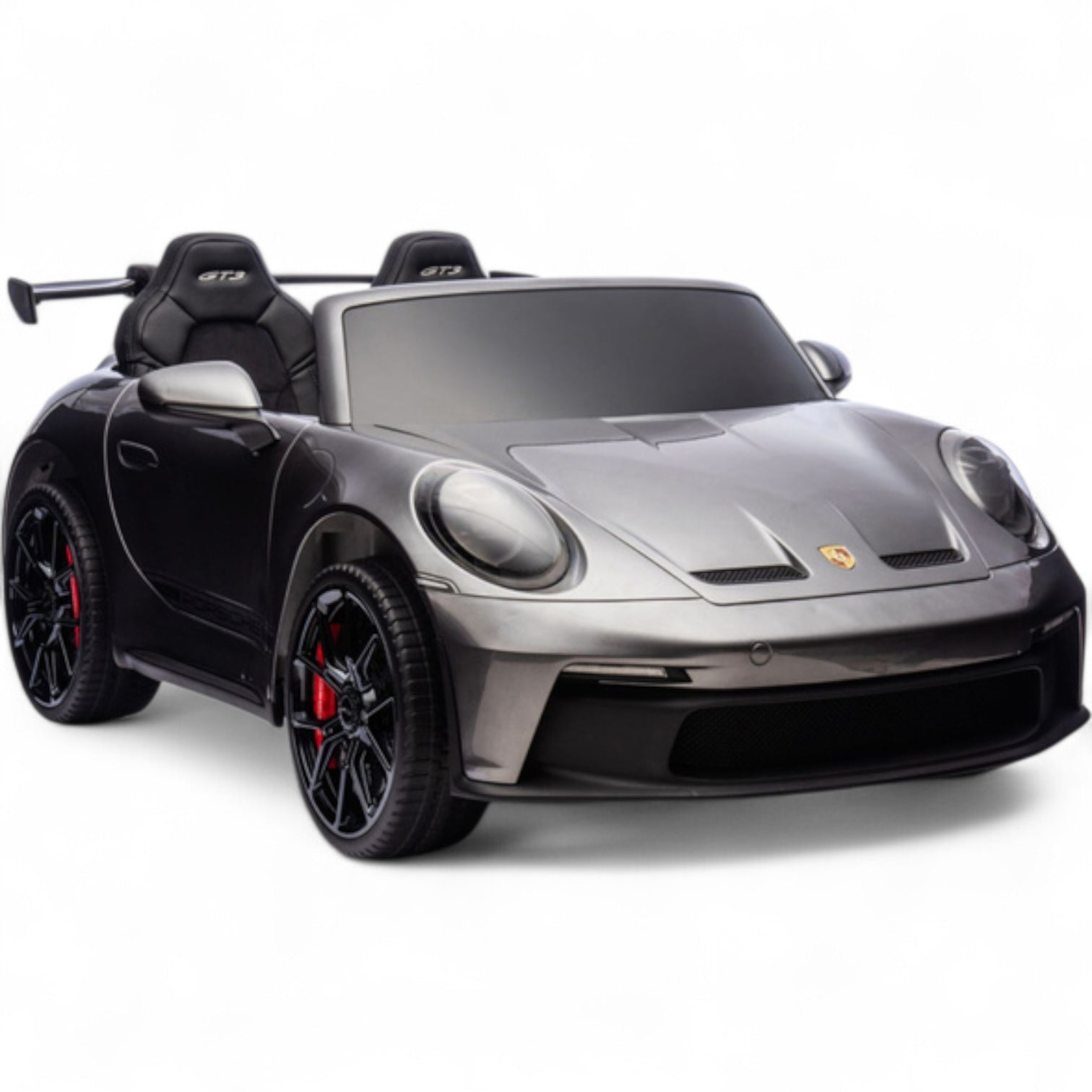 Coche Eléctrico para Niño PORSCHE 911 GT3 24v STRONG XXL Rosa c/ RUEDAS DE GOMA & ASIENTO DE PIEL Y VELVET