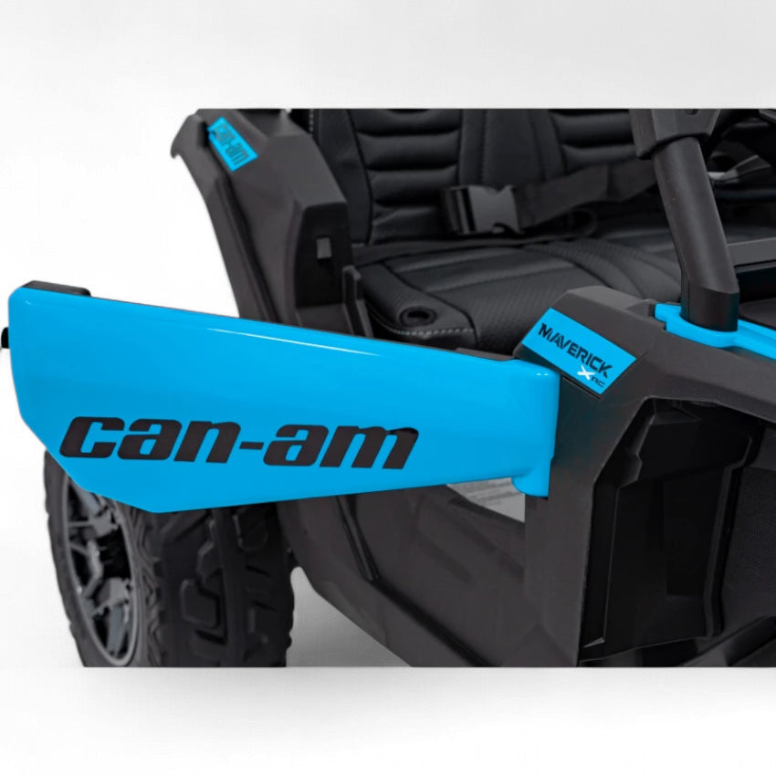 Coche Eléctrico para Niños CAN-AM MAVERICK 4x4 24v Azul c/ RUEDAS DE GOMA & ASIENTO DE PIEL