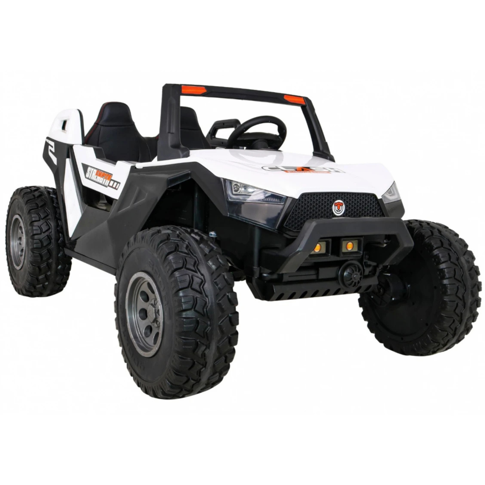 Carro Elétrico para Criança BUGGY CLASH 4x4 24v Branco 2 LUGARES, RODAS DE BORRACHA & ASSENTO EM PELE