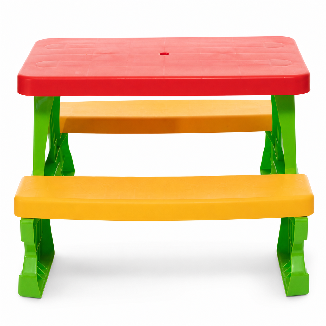 Mesa Infantil de Jardín con Bancos Verde