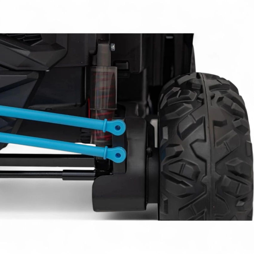Coche Eléctrico para Niños MAVERICK STYLE RR 4x4 24v Azul c/ RUEDAS DE GOMA & ASIENTO DE PIEL