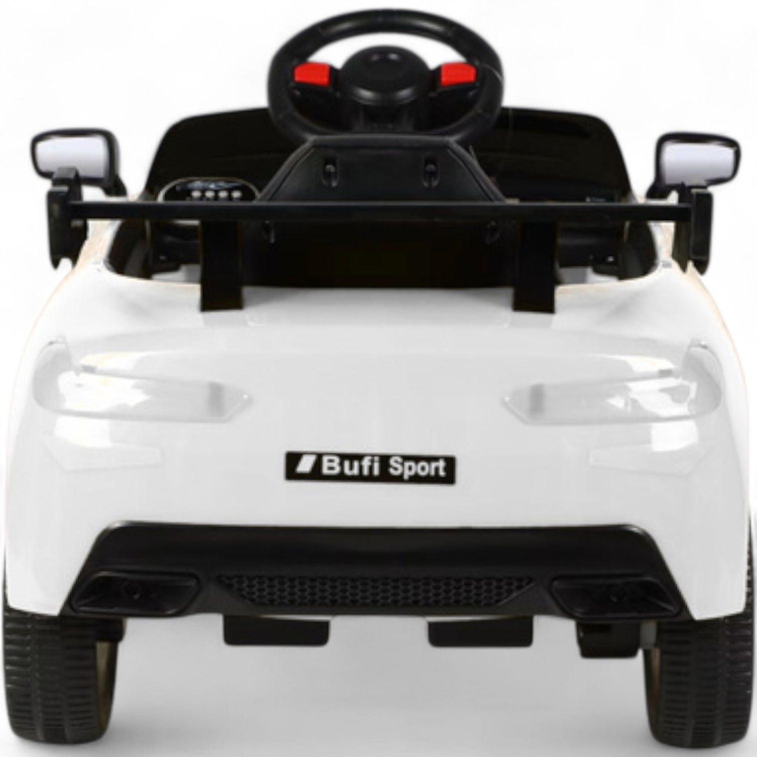 Coche Eléctrico para Niño R8 Style 12v Blanco c/ RUEDAS DE GOMA & ASIENTO DE PIEL