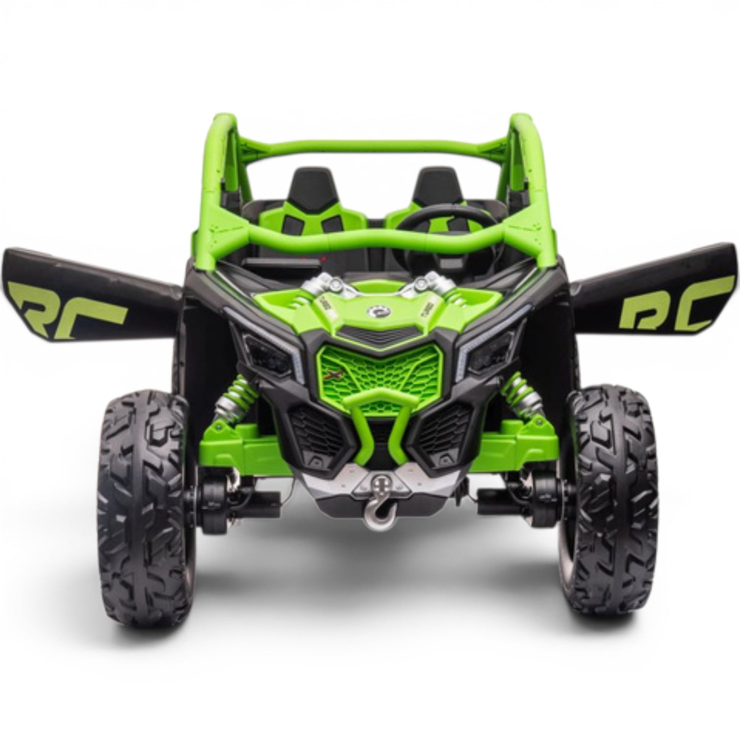 Coche Eléctrico para Niño CAN-AM MAVERICK TURBO RR 4x4 24v Naranja c/ RUEDAS DE GOMA & ASIENTO DE PIEL