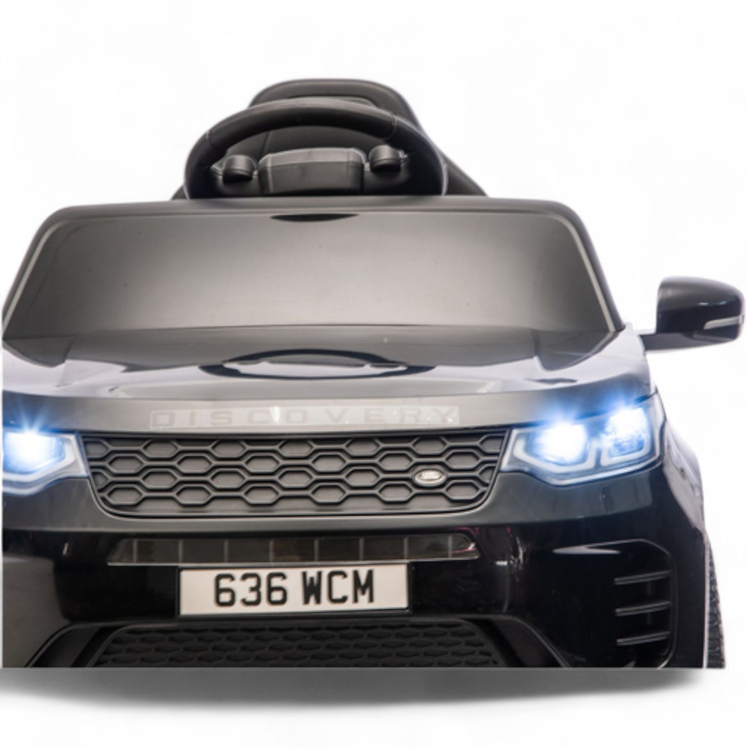 Coche Eléctrico para Niños RANGE ROVER DISCOVERY 12v Negro c/ RUEDAS DE GOMA & ASIENTO DE PIEL