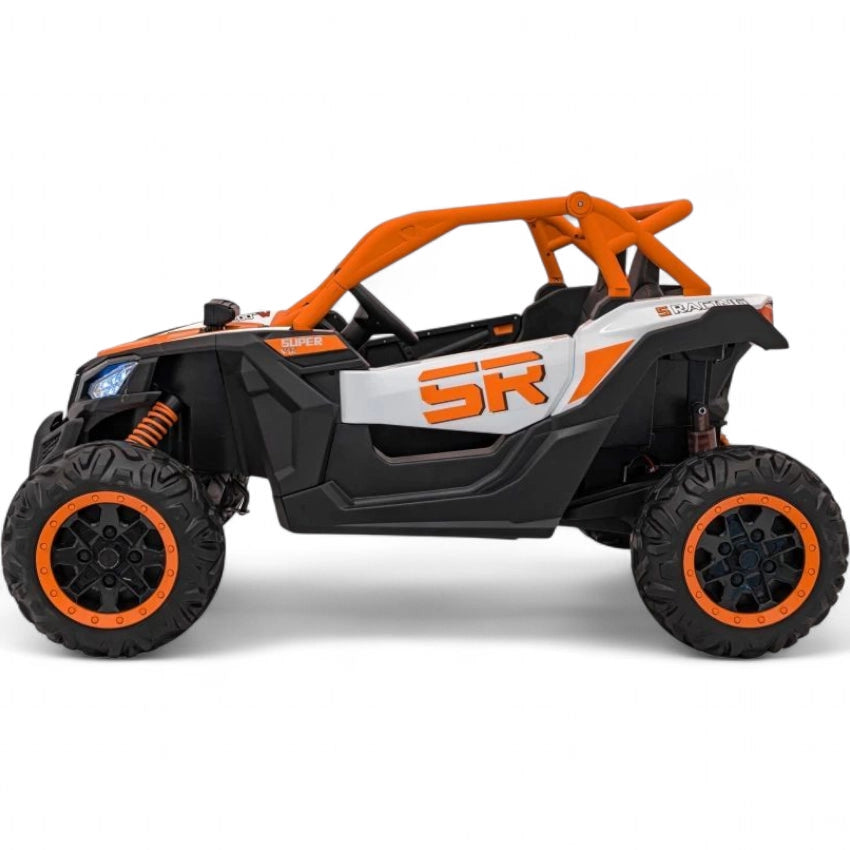 Coche Eléctrico para Niños MAVERICK STYLE RR 4x4 24v Naranja c/ RUEDAS DE GOMA & ASIENTO DE PIEL