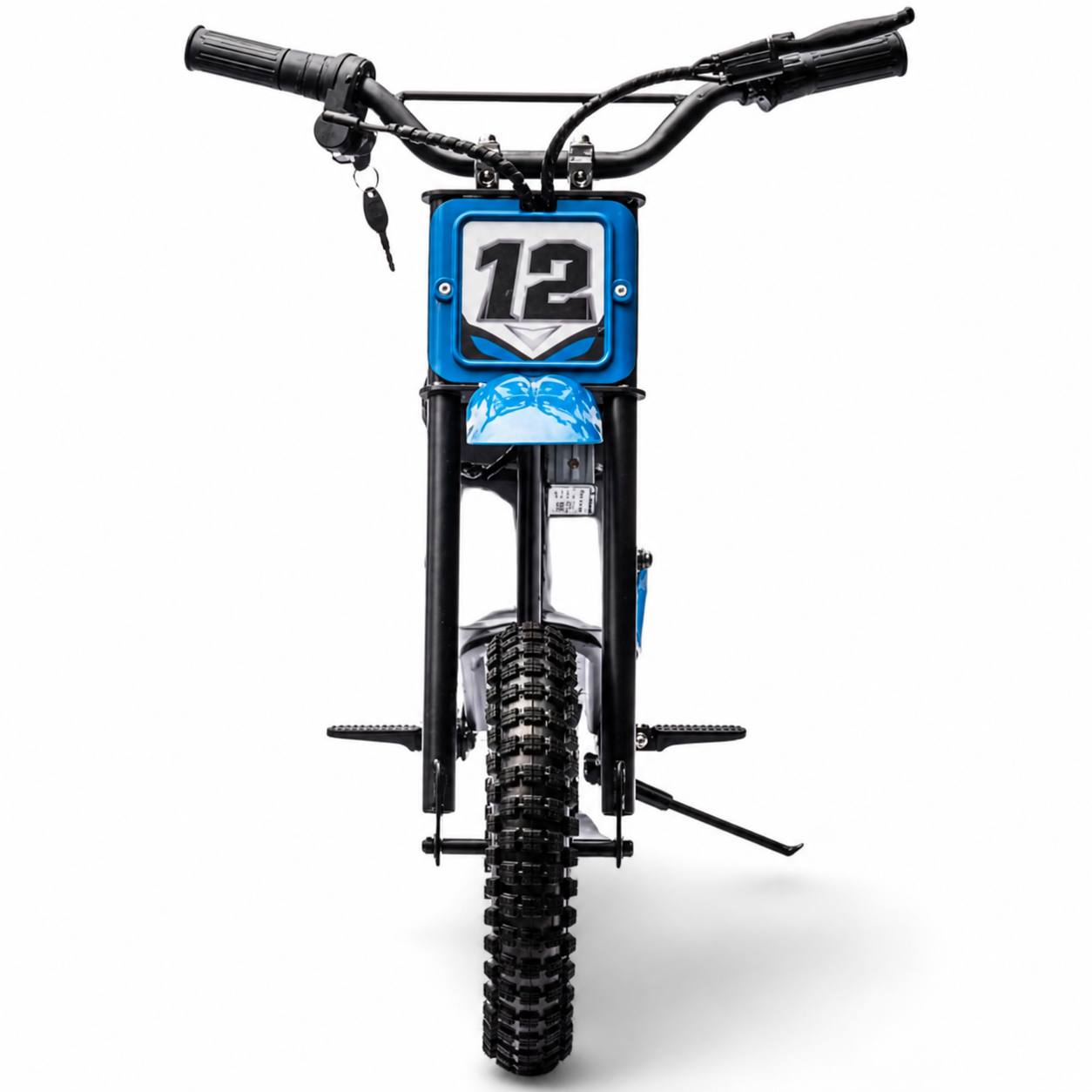 Mota Elétrica para Criança RAPTOR MX Azul 36v c/ RODAS PNEUMÁTICAS E ASSENTO EM PELE