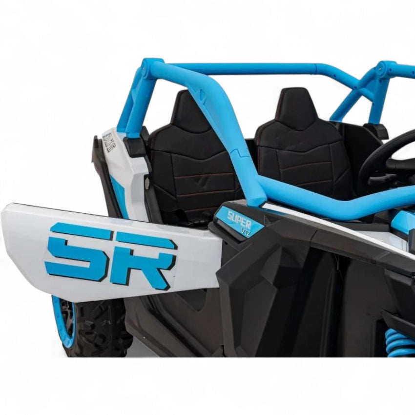 Coche Eléctrico para Niños MAVERICK STYLE RR 4x4 24v Azul c/ RUEDAS DE GOMA & ASIENTO DE PIEL
