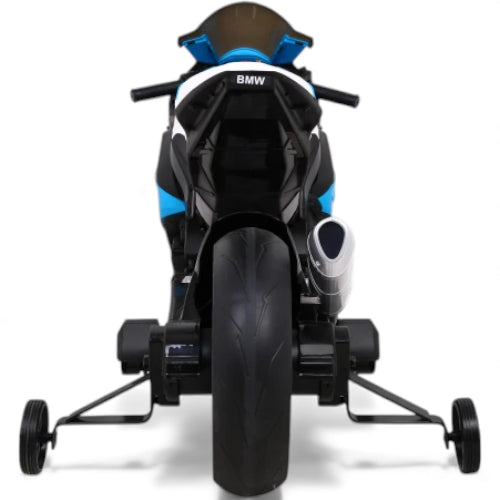 Moto Eléctrica para Niño BMW HP4 12v Azul c/ RUEDAS DE GOMA & ASIENTO DE PIEL