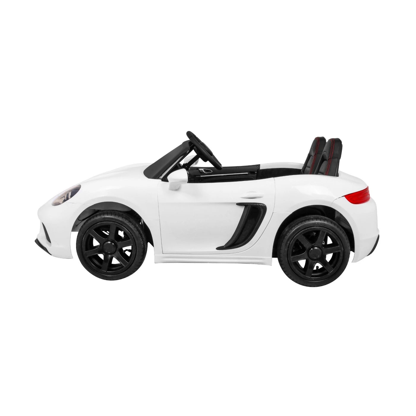 Coche eléctrico para Niños PERFECTA XXL 24v Motor Brushless 180w 15km/h Blanco c/ RUEDAS DE GOMA & ASIENTO DE PIEL