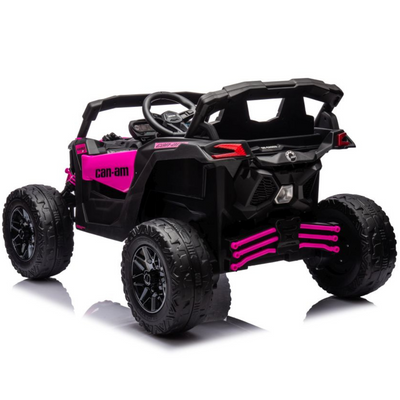 Coche Eléctrico para Niños CAN-AM MAVERICK 4x4 24v Rosa c/ RUEDAS DE GOMA & ASIENTO DE PIEL