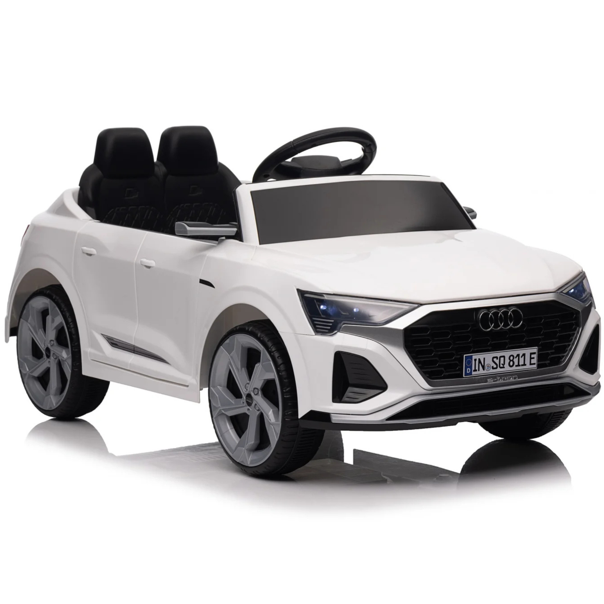 Coche Eléctrico para Niños AUDI SQ8 12V Blanco c/ RUEDAS DE GOMA & ASIENTO DE PIEL