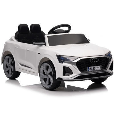 Coche Eléctrico para Niños AUDI SQ8 12V Blanco c/ RUEDAS DE GOMA & ASIENTO DE PIEL
