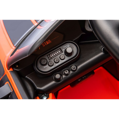 Coche Eléctrico para Niños MERCEDES GT3 Deluxe 12v Naranja c/ RUEDAS DE GOMA & ASIENTO DE PIEL
