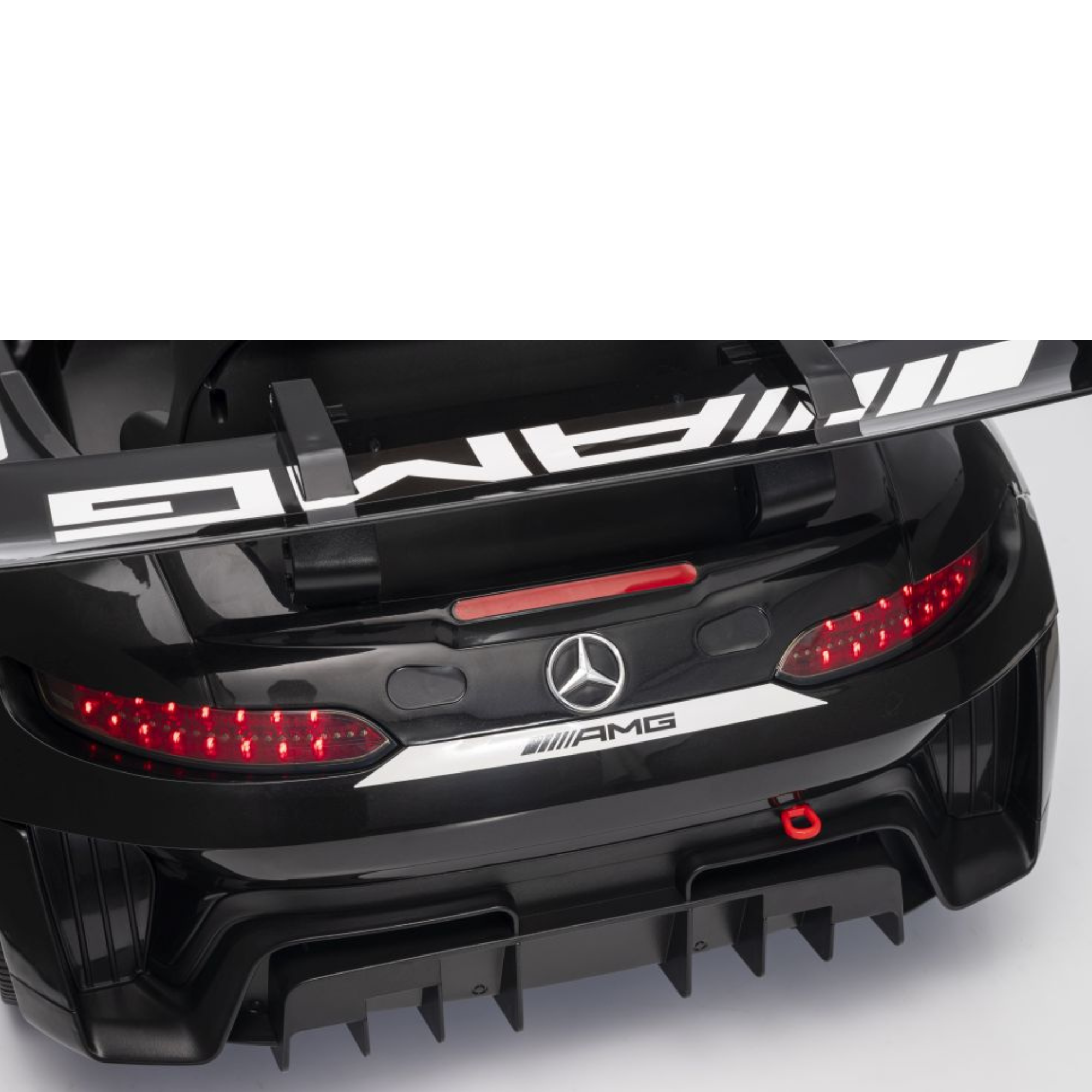 Coche Eléctrico para Niños MERCEDES GT3 Deluxe 12v Negro c/ RUEDAS DE GOMA & ASIENTO DE PIEL
