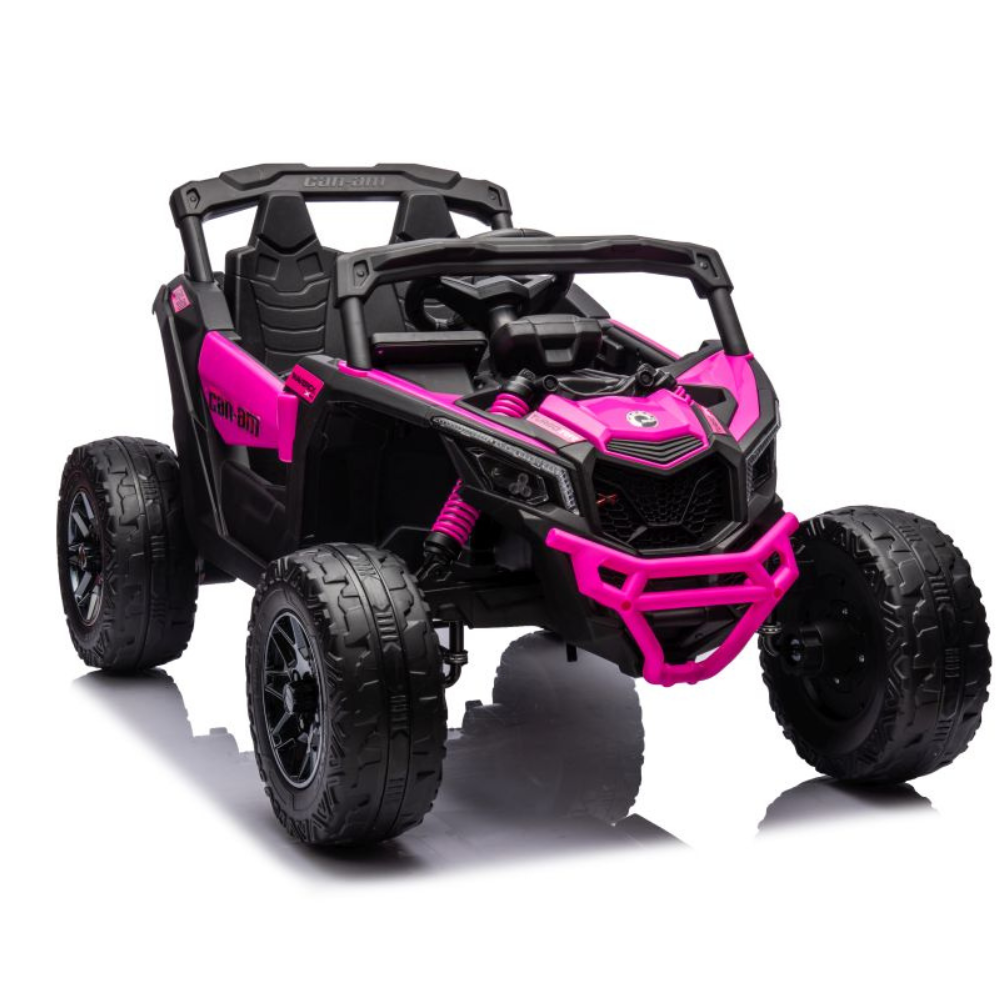 Coche Eléctrico para Niños CAN-AM MAVERICK 4x4 24v Rosa c/ RUEDAS DE GOMA & ASIENTO DE PIEL