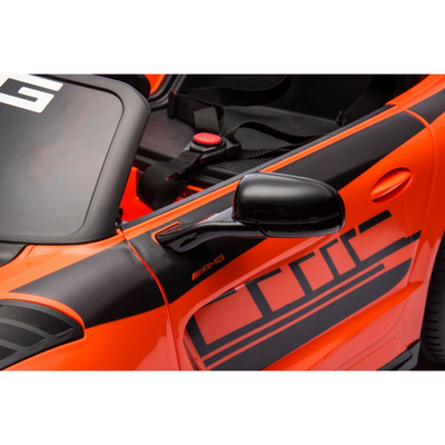 Coche Eléctrico para Niños MERCEDES GT3 Deluxe 12v Naranja c/ RUEDAS DE GOMA & ASIENTO DE PIEL