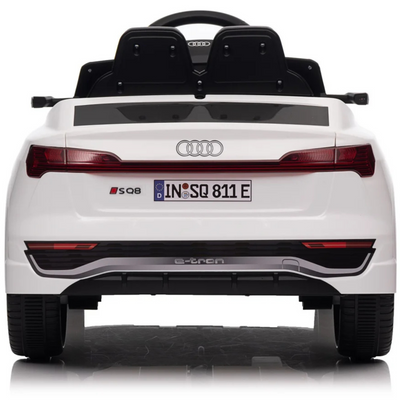 Coche Eléctrico para Niños AUDI SQ8 12V Blanco c/ RUEDAS DE GOMA & ASIENTO DE PIEL