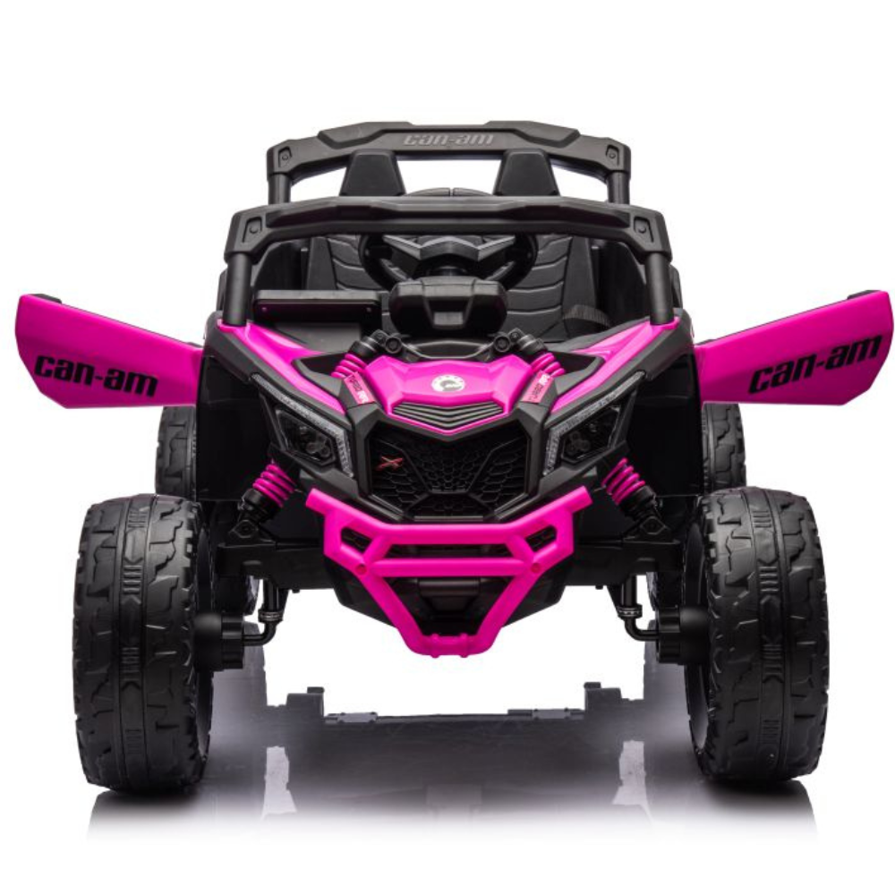 Coche Eléctrico para Niños CAN-AM MAVERICK 4x4 24v Rosa c/ RUEDAS DE GOMA & ASIENTO DE PIEL
