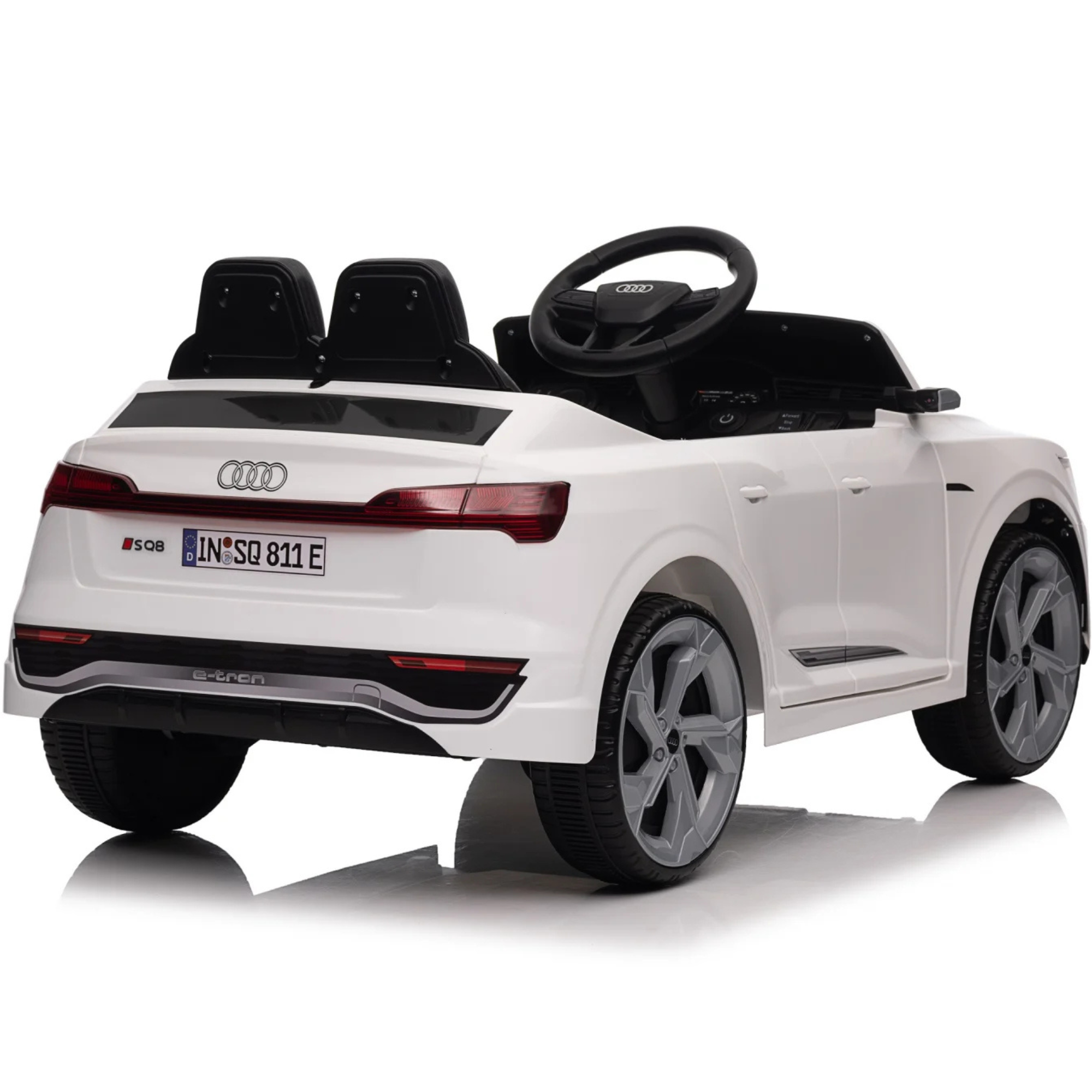 Coche Eléctrico para Niños AUDI SQ8 12V Blanco c/ RUEDAS DE GOMA & ASIENTO DE PIEL