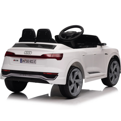 Coche Eléctrico para Niños AUDI SQ8 12V Blanco c/ RUEDAS DE GOMA & ASIENTO DE PIEL