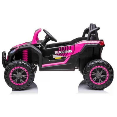 Coche Eléctrico para Niños BEACH BUGGY 4x4 24v Rosa c/ RUEDAS DE GOMA & ASIENTO DE PIEL