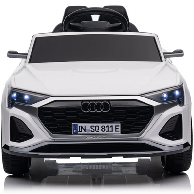Coche Eléctrico para Niños AUDI SQ8 12V Blanco c/ RUEDAS DE GOMA & ASIENTO DE PIEL