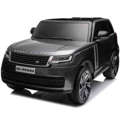 Coche eléctrico para niños RANGE ROVER SV Gris Metalizado 2 Lugares 24v MP4 c/ RUEDAS DE GOMA & ASIENTO DE PIEL