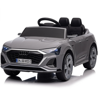 Coche Eléctrico para Niños AUDI SQ8 12V Gris c/ RUEDAS DE GOMA & ASIENTO DE PIEL