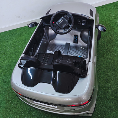 Coche Eléctrico para Niños RANGE ROVER EVOQUE 12v Gris Metalizado c/ RUEDAS DE GOMA & ASIENTO DE PIEL