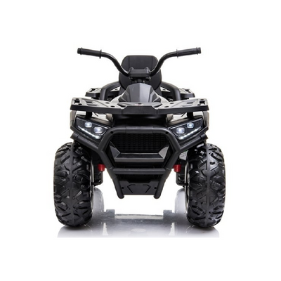 Moto Eléctrica para Niño QUAD DESERT 12V Negra c/ RODAS DE BORRACHA & ASIENTO EN PELE