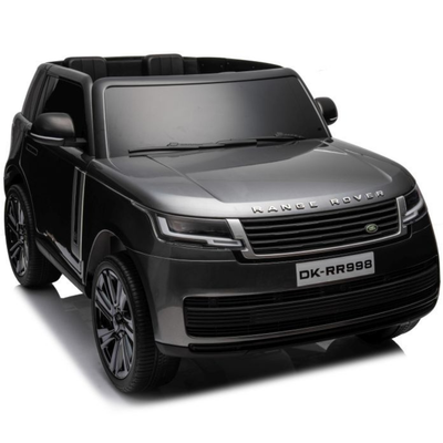 Coche eléctrico para niños RANGE ROVER SV Gris Metalizado 2 Lugares 24v MP4 c/ RUEDAS DE GOMA & ASIENTO DE PIEL