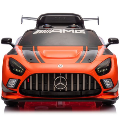 Coche Eléctrico para Niños MERCEDES GT3 Deluxe 12v Naranja c/ RUEDAS DE GOMA & ASIENTO DE PIEL