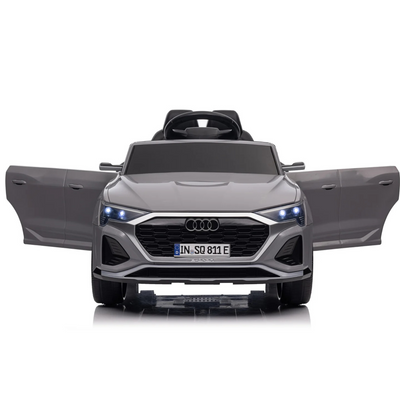 Coche Eléctrico para Niños AUDI SQ8 12V Gris c/ RUEDAS DE GOMA & ASIENTO DE PIEL