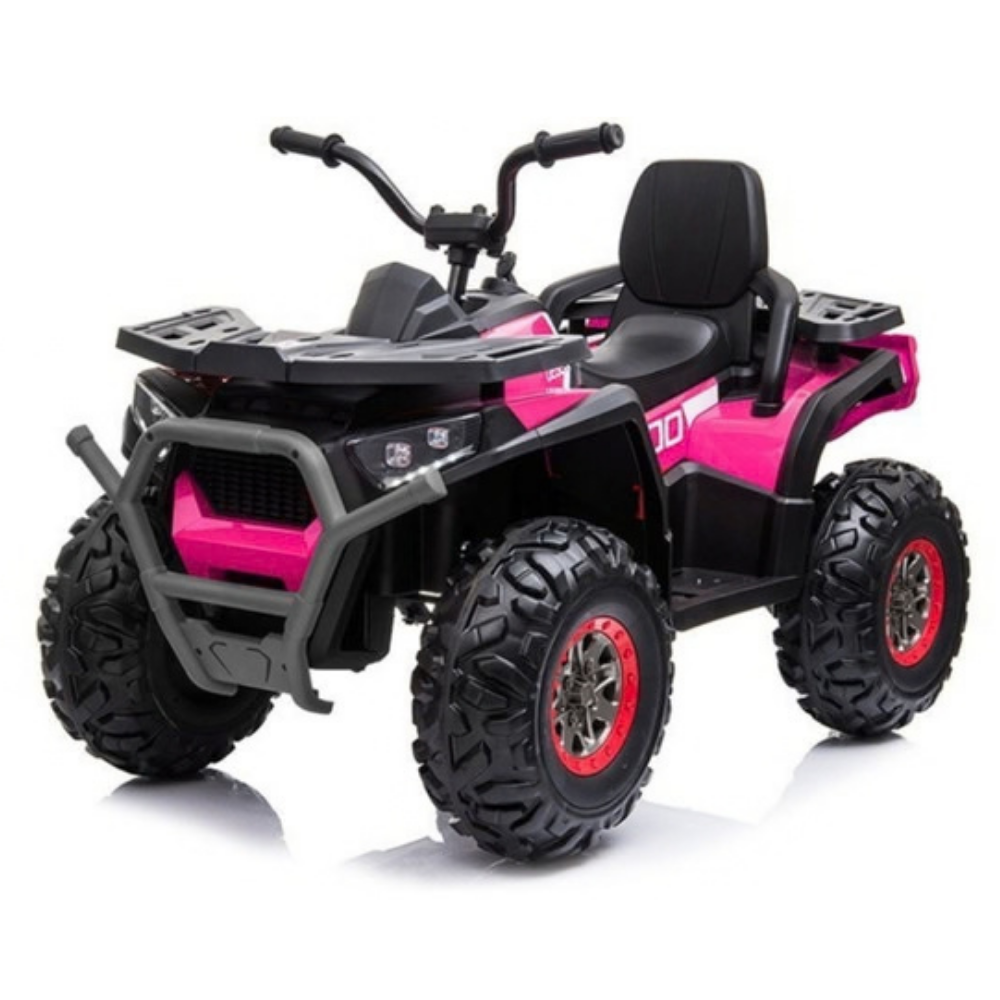 Moto Eléctrica para Niño QUAD DESERT 12V AMARILLA c/ RODAS DE BORRACHA & ASIENTO EN PELE