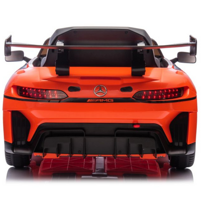 Coche Eléctrico para Niños MERCEDES GT3 Deluxe 12v Naranja c/ RUEDAS DE GOMA & ASIENTO DE PIEL