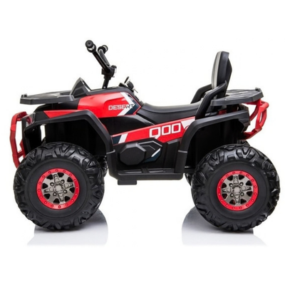 Moto Eléctrica para Niño QUAD DESERT 12V AMARILLA c/ RODAS DE BORRACHA & ASIENTO EN PELE